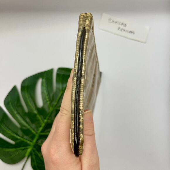 Fendi Zucca Monogram PVC Pouch Wallet Clutch Bag Cometic Toiletry F Logo Print - Picture 7 of 11